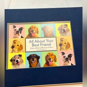 NEW “All about BEST FRIEND” BOOK ADOPT DOG PUP, 59 pages write in book keepsake